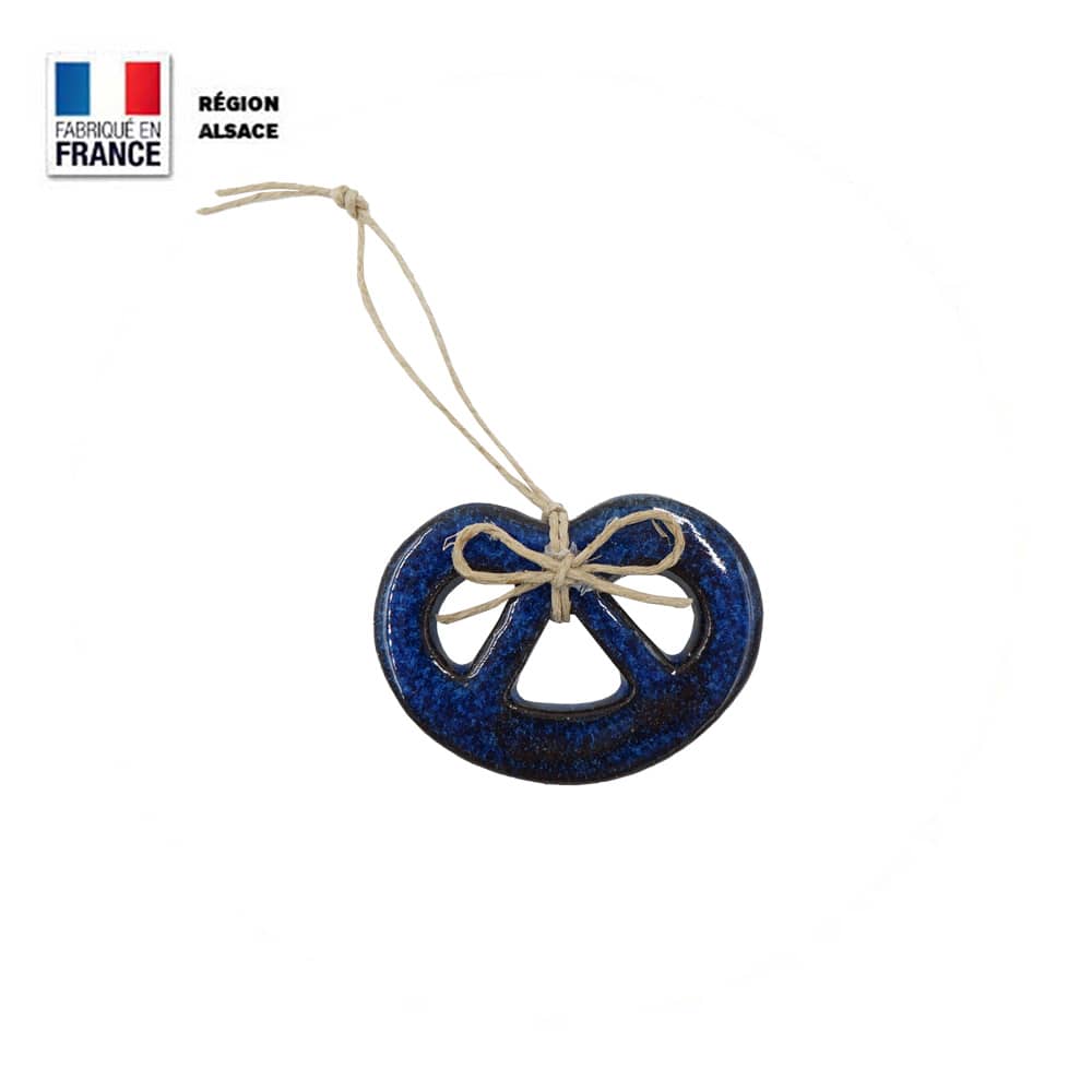 Bretzel à accrocher Bleue