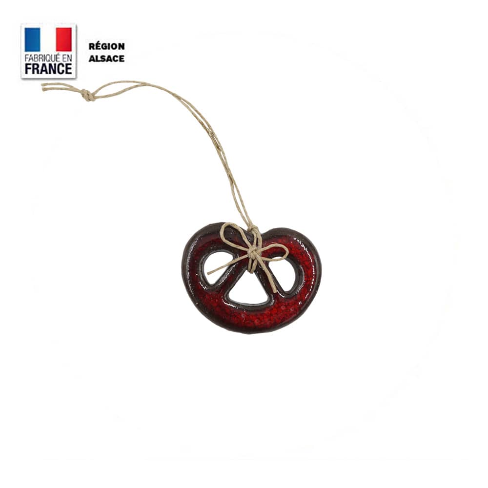 Bretzel à accrocher Rouge