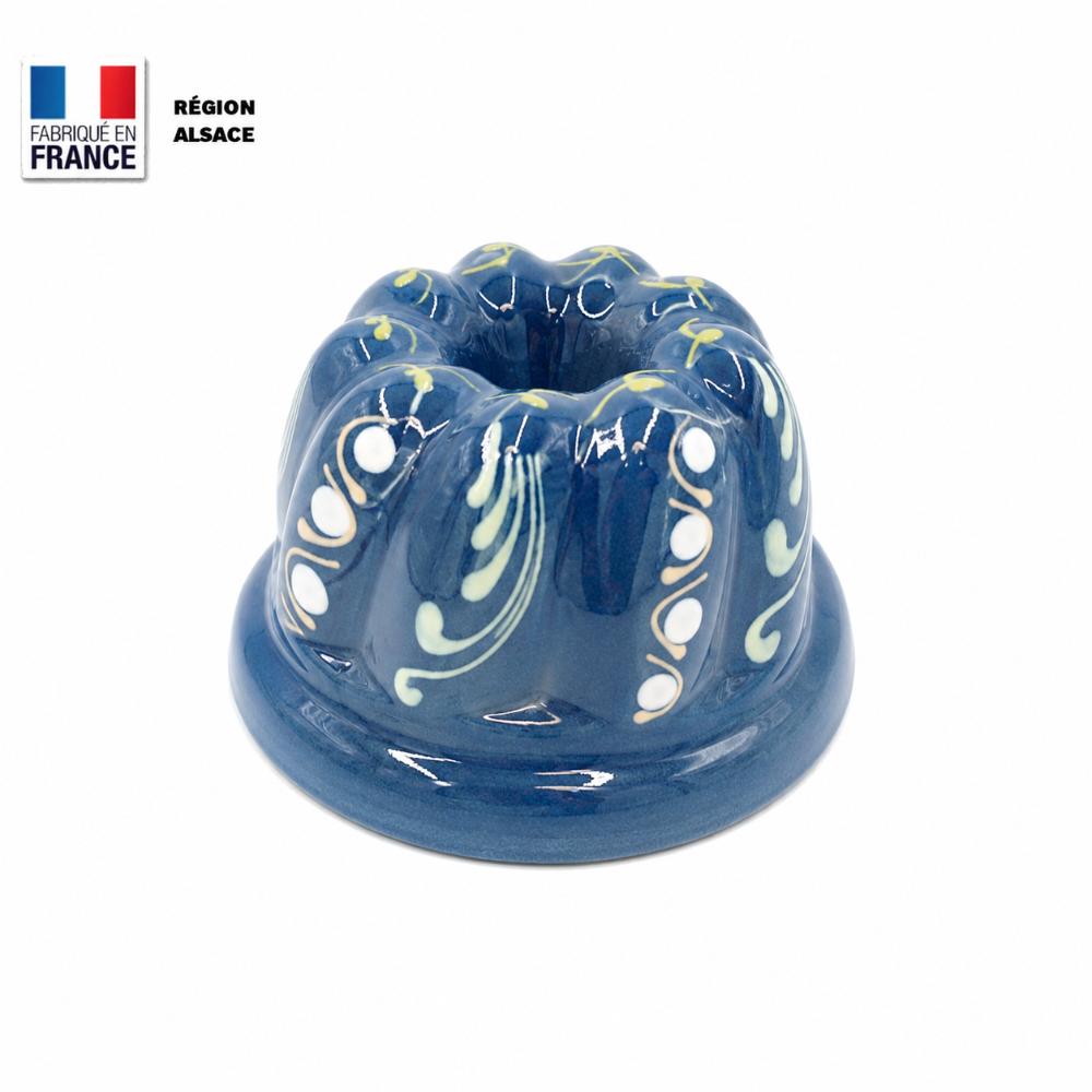 Moule à Kouglof Bleu Marguerite / 12 cm