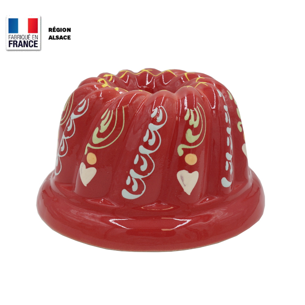 Moule à Kouglof Rouge Marguerite / 24 cm