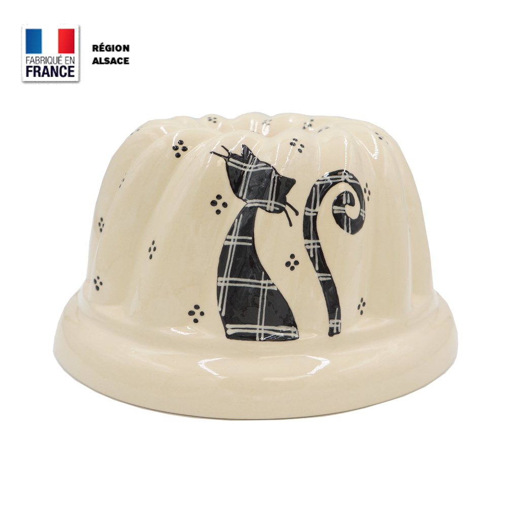 Moule à Kouglof Décor Chat / 24 cm