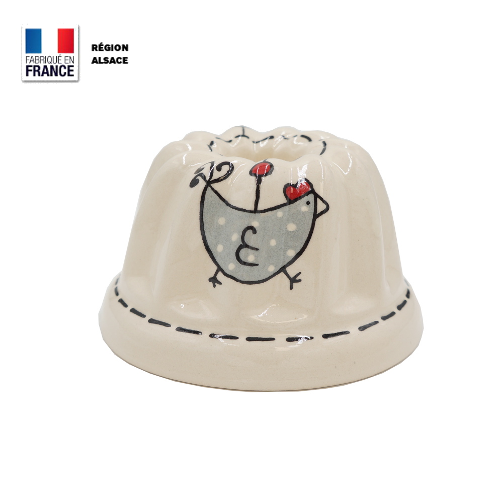 Moule à Kouglof Décor Poule / 12 cm