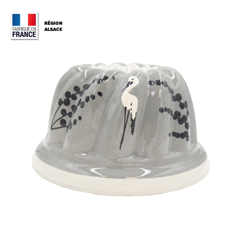 Moule à Kouglof Gris Cigogne avec Epis de blé / 18 cm