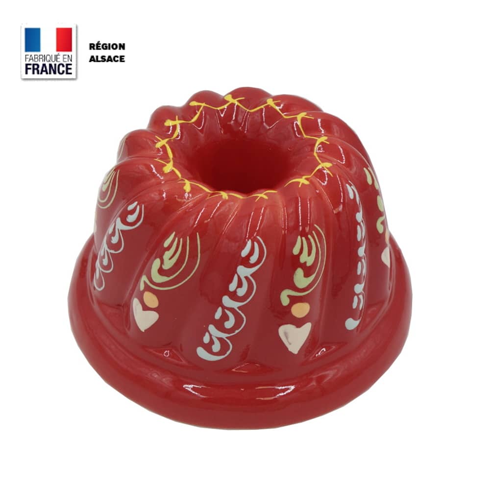 Moule à Kouglof Rouge Marguerite / 18 cm