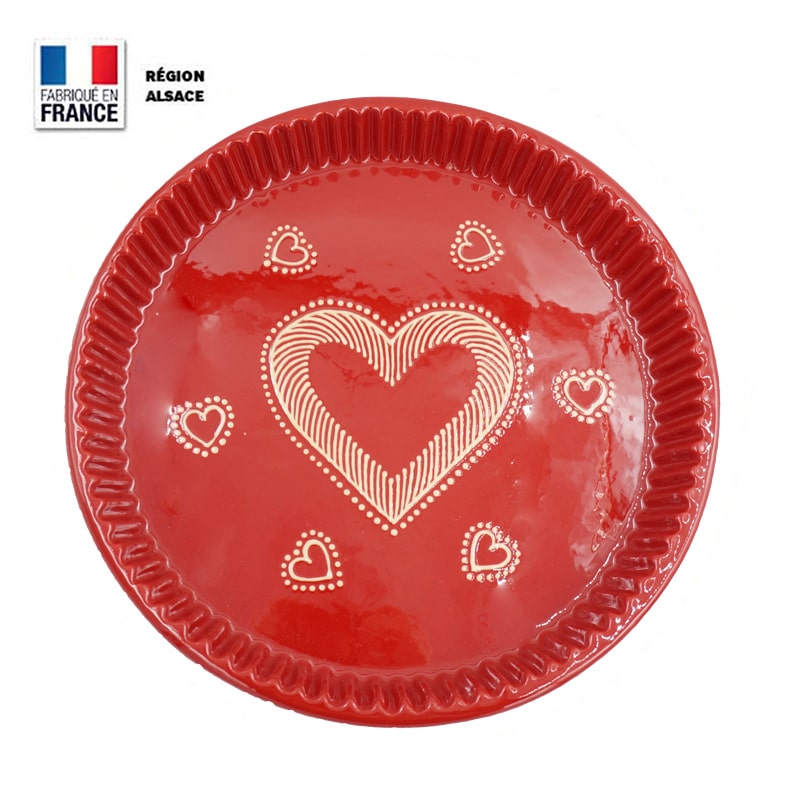 Moule à Tarte Rouge – Coeur
