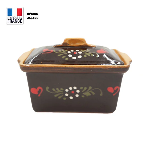Terrine à Foie Gras – Brune fleurs et cœurs – 750g